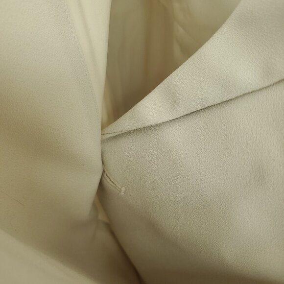 SPANX Carefree Crepe Wrap Blazer M Parchment (Cream/White) - Picture 10 of 16